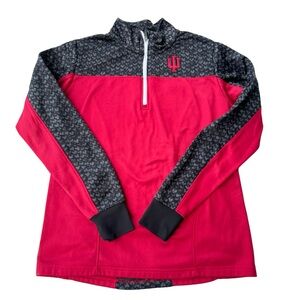 Indiana University 1/4 zip pullover sweatshirt women’s Large